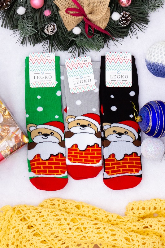 Шкарпетки дитячі "Новорічні" (зима)